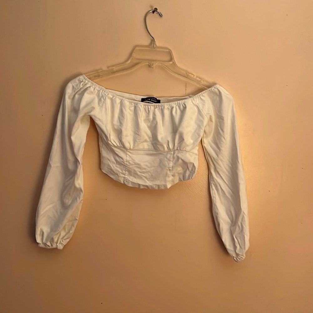 Blue blush woman’s crop top size small